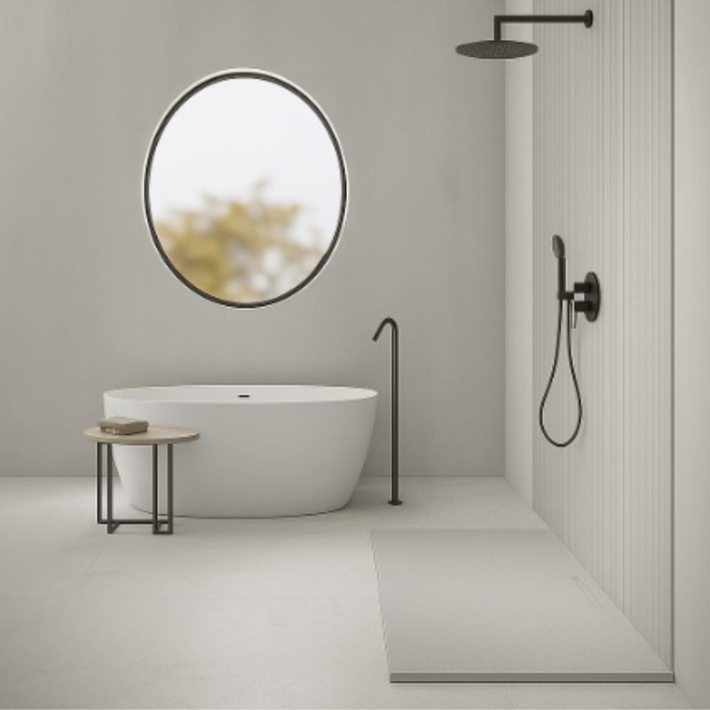 PLATO DUCHA TRACE CENERE 140X90