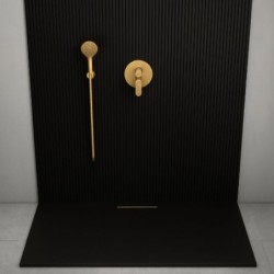 PLATO DUCHA TRACE NEGRO 160X70