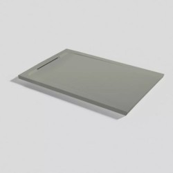 PLATO DUCHA HALO ZERO GREY 160X90