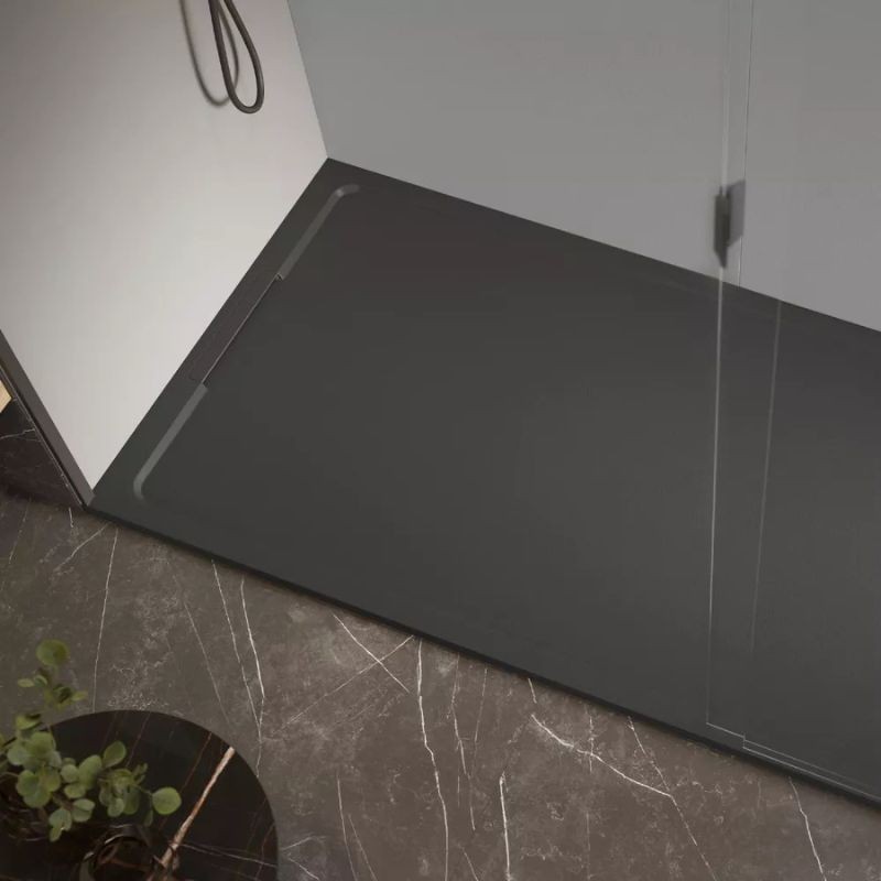 Plato de ducha Halo Zero lava 160x90