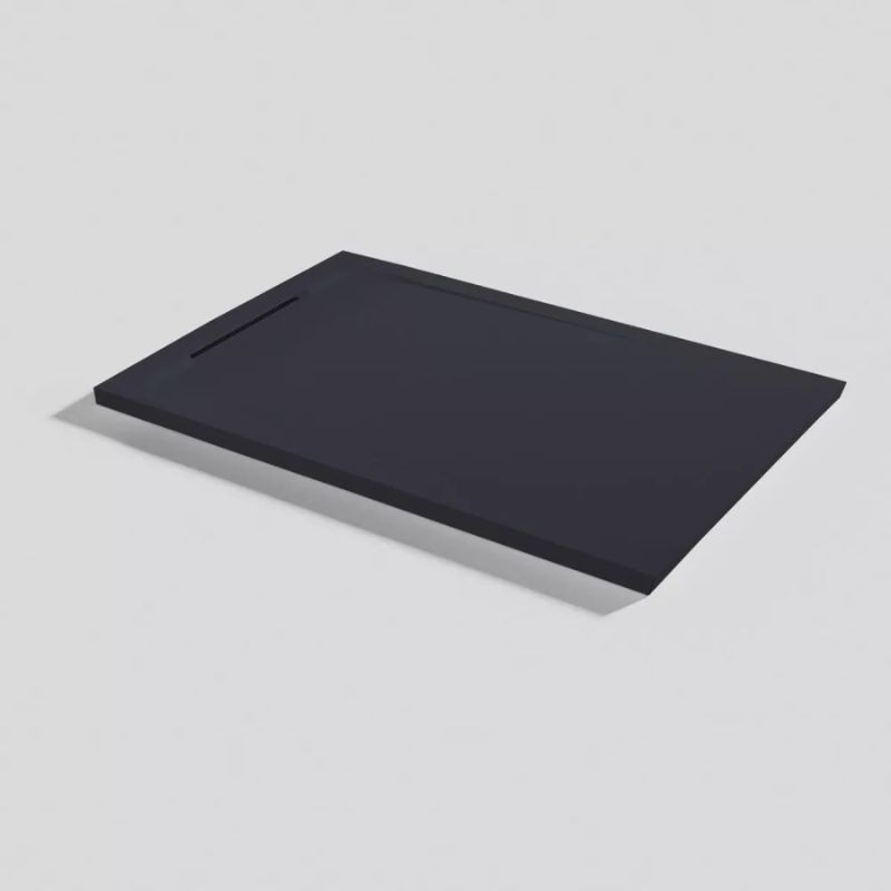 PLATO DUCHA HALO ZERO NEGRO 160X90