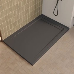 PLATO DUCHA LINE X KROMAT PIZARRA IRON 160X90