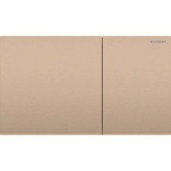 PULSADOR GEBERIT SIGMA70 DOBLE DESCARGA SQUARE ORO ROSADO CEPILLADO 250 MM