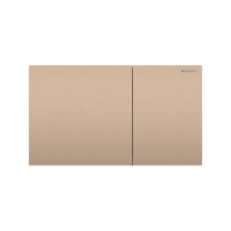 PULSADOR GEBERIT SIGMA70 DOBLE DESCARGA SQUARE ORO ROSADO CEPILLADO 250 MM