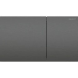PULSADOR GEBERIT SIGMA70 DOBLE DESCARGA SQUARE CROMADO NEGRO CEPILLADO 250 MM