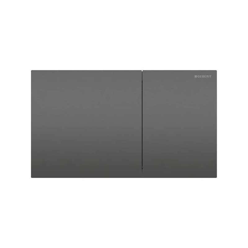 PULSADOR GEBERIT SIGMA70 DOBLE DESCARGA SQUARE CROMADO NEGRO CEPILLADO 250 MM