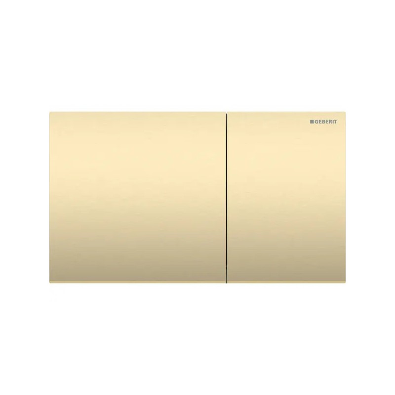 PULSADOR GEBERIT SIGMA70 DOBLE DESCARGA SQUARE LATÓN CEPILLADO 250 MM
