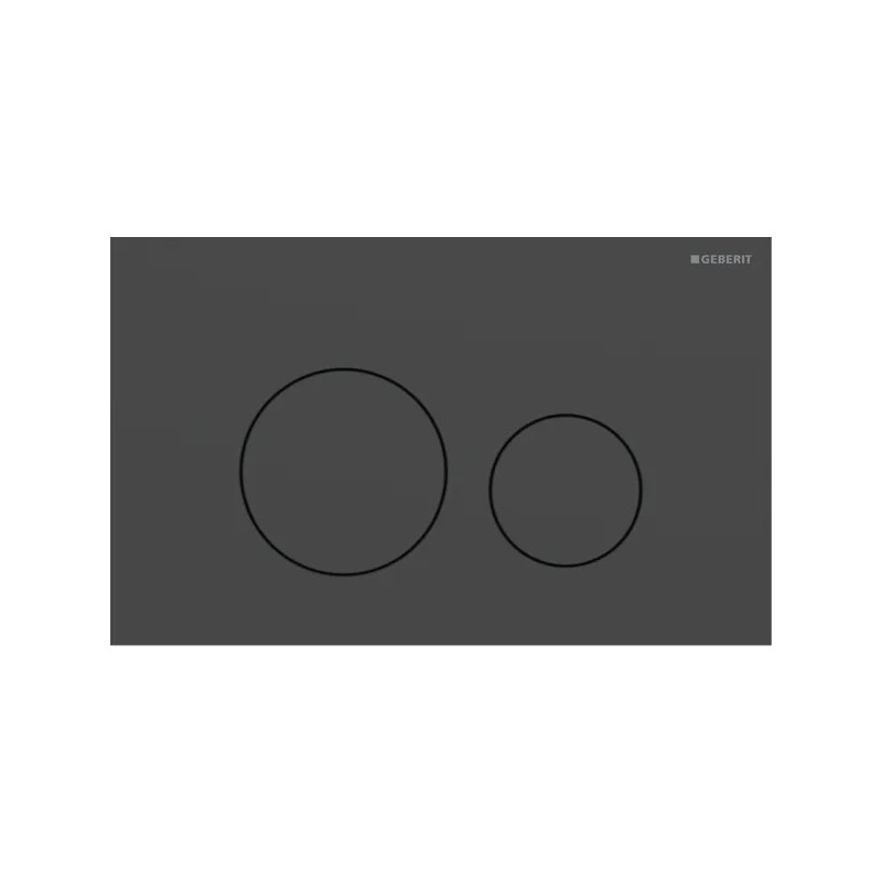 PULSADOR GEBERIT SIGMA70 DOBLE DESCARGA SQUARE NEGRO 250 MM