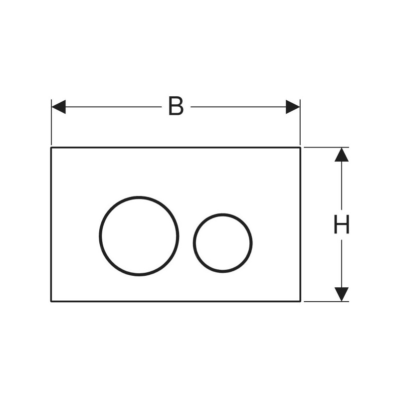 Geberit Pulsador Sigma40 Negro Cromo 115628Qd1