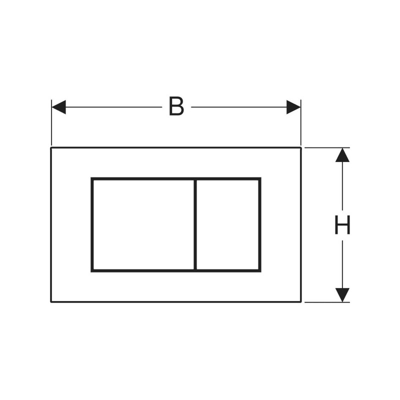 Geberit Pulsador Sigma40 Negro 115629Sj1