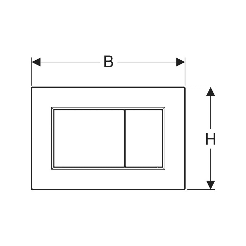Geberit Pulsador Sigma01 Cromo 115660Jq1