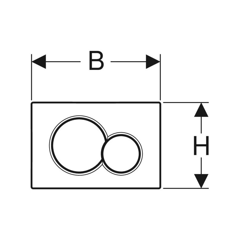 Geberit Pulsador Sigma01 Cromo 115770Ka5