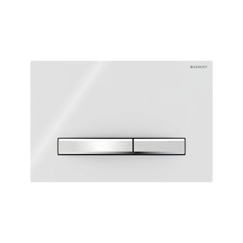 Pulsador Geberit Sigma50 para doble descarga, square, color metálico cromado