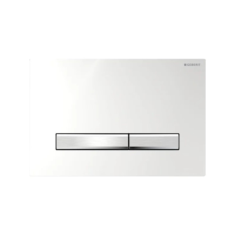 Pulsador Geberit Sigma50 para doble descarga, square, color metálico cromado