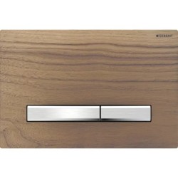Pulsador Geberit Sigma50 para doble descarga, square, color metálico cromado