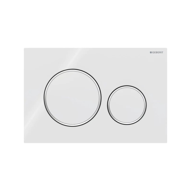 Pulsador Geberit Sigma20 para doble descarga, round