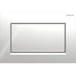 Pulsador Geberit Sigma10 (ex. Sigma30) para descarga interrumpible, square, atornillable