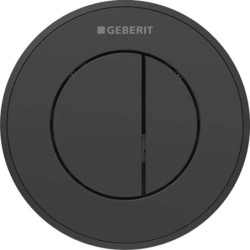 Pulsador a distancia neumático Geberit serie 10, round, para doble descarga, empotrado