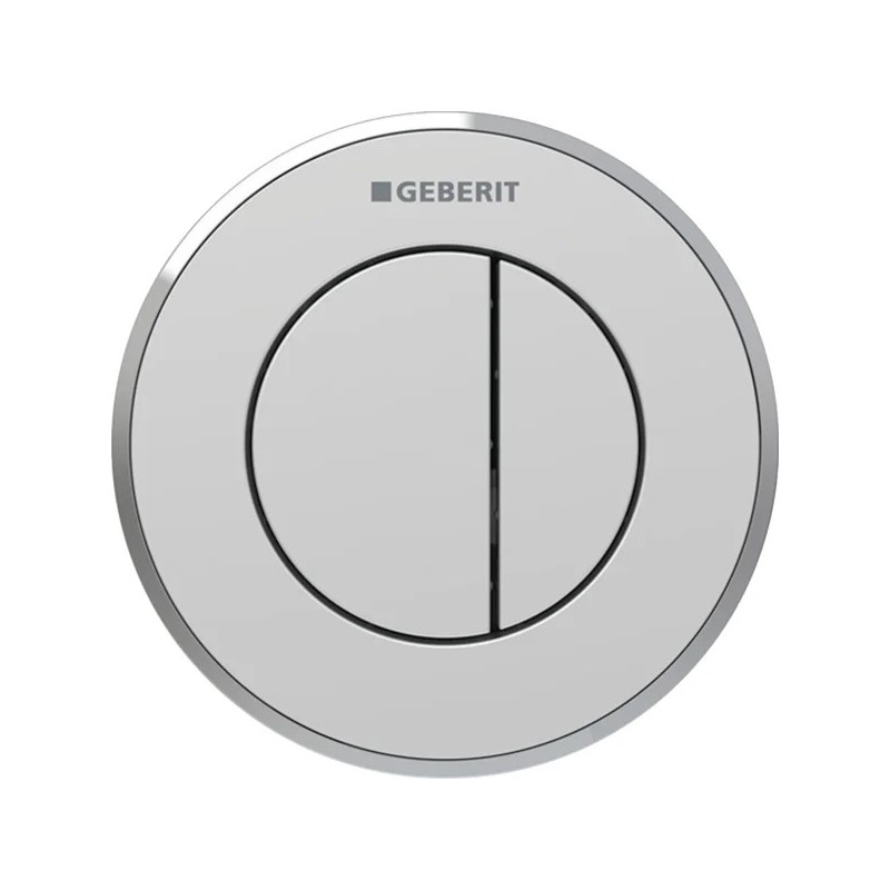 Pulsador a distancia neumático Geberit serie 10, round, para doble descarga, empotrado