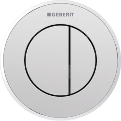 Pulsador a distancia neumático Geberit serie 10, round, para doble descarga, empotrado