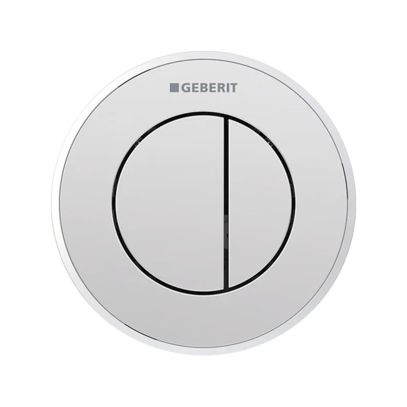 Pulsador a distancia neumático Geberit serie 10, round, para doble descarga, empotrado