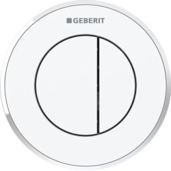 Pulsador a distancia neumático Geberit serie 10, round, para doble descarga, empotrado
