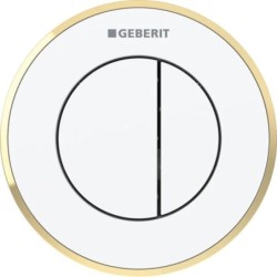 Pulsador a distancia neumático Geberit serie 10, round, para doble descarga, empotrado