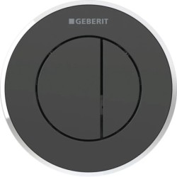 Pulsador a distancia neumático Geberit serie 10, round, para doble descarga, empotrado