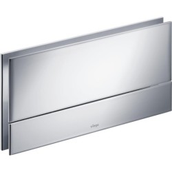 Pulsador manual Visign for More 101, metal y cristal, doble descarga, cisternas empotradas