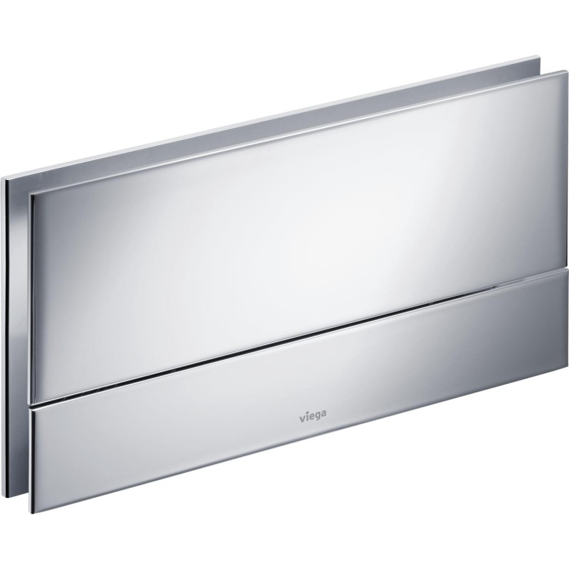 Pulsador manual Visign for More 101, metal y cristal, doble descarga, cisternas empotradas