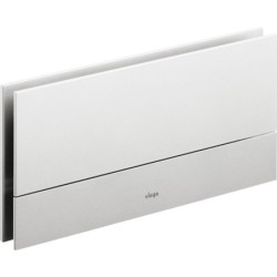 Pulsador manual Visign for More 101, metal y cristal, doble descarga, cisternas empotradas