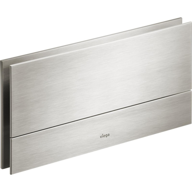 Pulsador manual Visign for More 101, metal y cristal, doble descarga, cisternas empotradas