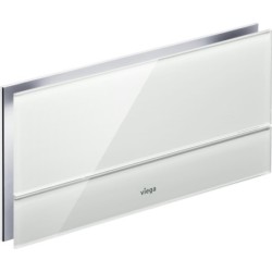 Pulsador manual Visign for More 101, metal y cristal, doble descarga, cisternas empotradas