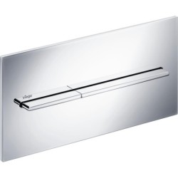 Pulsador manual Visign for More 104, metal, doble descarga, cisternas empotradas