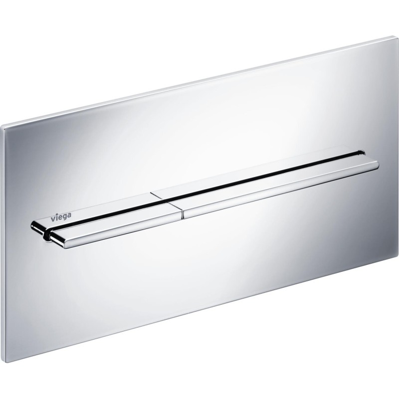 Pulsador manual Visign for More 104, metal, doble descarga, cisternas empotradas