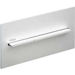 Pulsador manual Visign for More 104, metal, doble descarga, cisternas empotradas