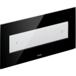 Pulsador Visign for Style 12, plástico, metal y cristal, doble descarga, cisternas empotradas