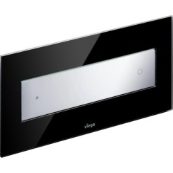 Pulsador Visign for Style 12, plástico, metal y cristal, doble descarga, cisternas empotradas