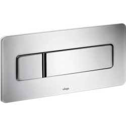 Pulsador manual Visign for More 105, metal y cristal, doble descarga, cisternas empotradas