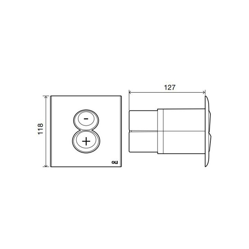Oli Pulsador Easy Dual Bl 11640