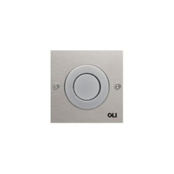 Pulsador mono trend acero inoxidable cromado para pared seca