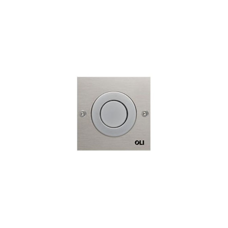 Pulsador mono trend acero inoxidable cromado para pared seca