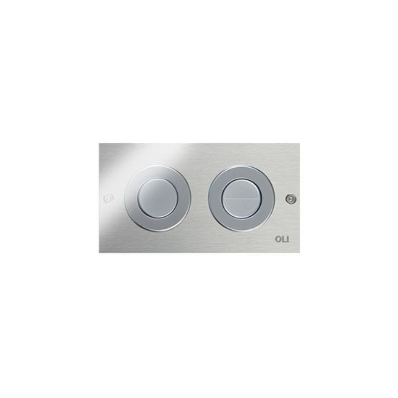 Pulsador mini trend acero inoxidable cromado para pared seca