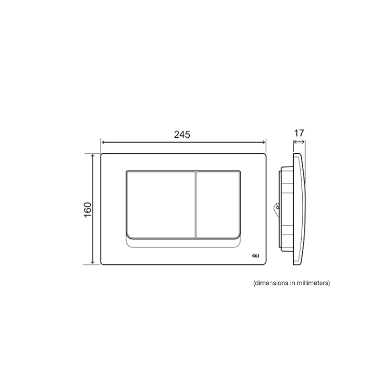 Oli Pulsador Ria Cromo Mt 640586