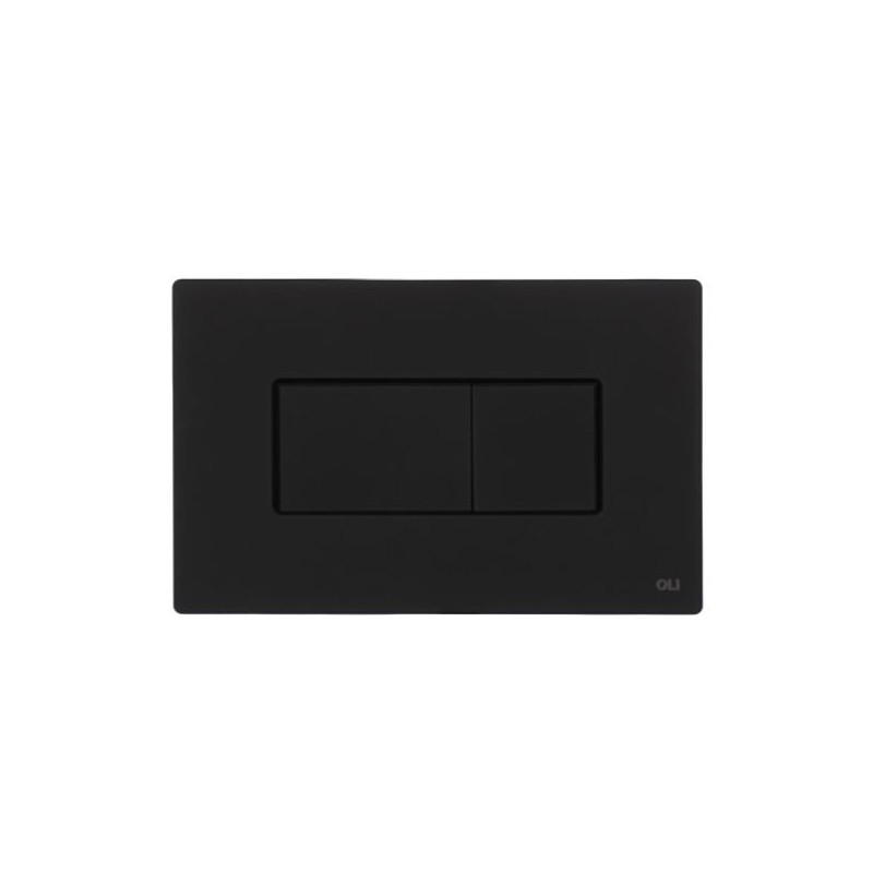 Pulsador karisma abs negro soft touch diseño rectilíneo