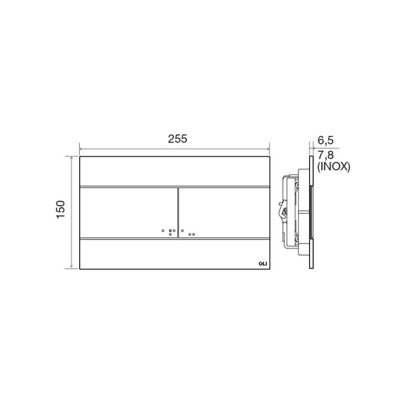Oli Pulsador Slim Inx Cr Or 888565