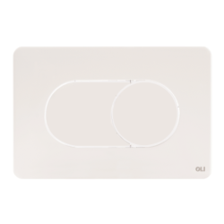 Pulsador salina abs tacto suave cromo blanco diseño minimalista