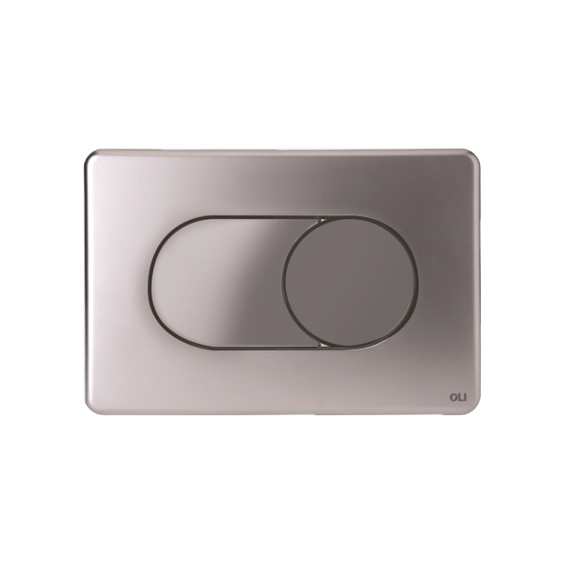 Pulsador salina abs tacto suave cromo blanco diseño minimalista