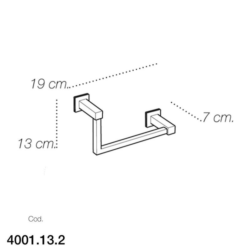 Argolla apertura derecha cromo – Colección 404 | BMD