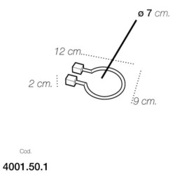S404 SOPORTE SECADOR CROMO